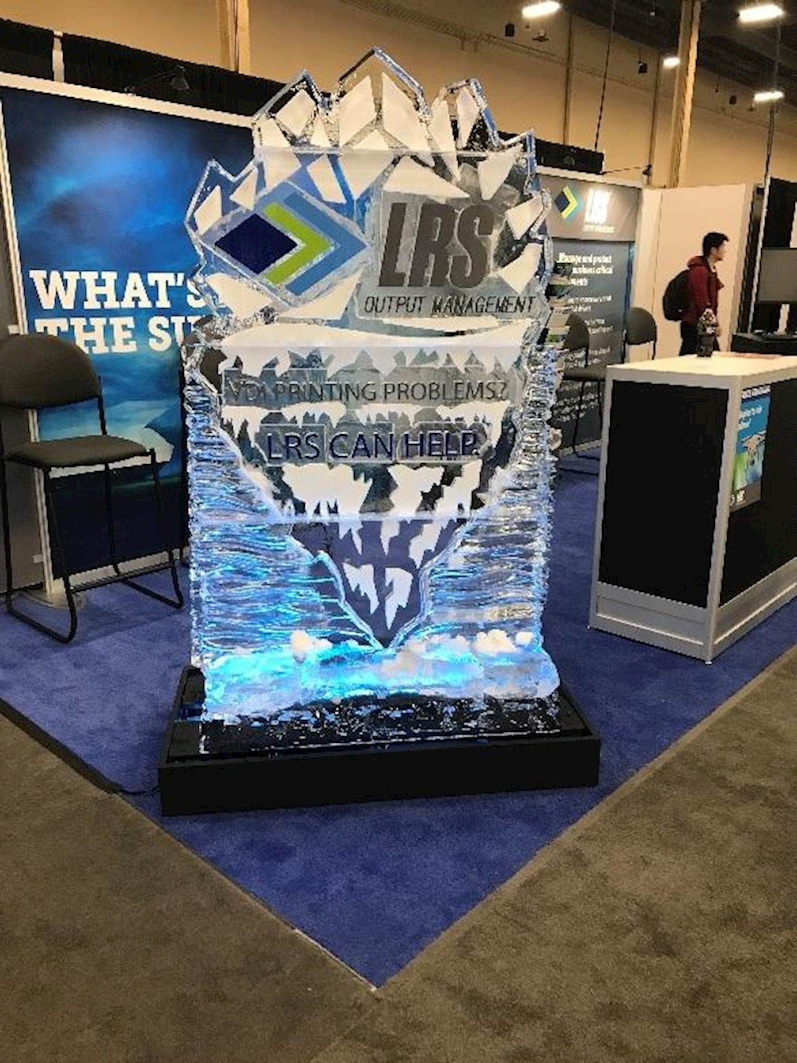 LRS Ice Sculpture VMWorld 2018